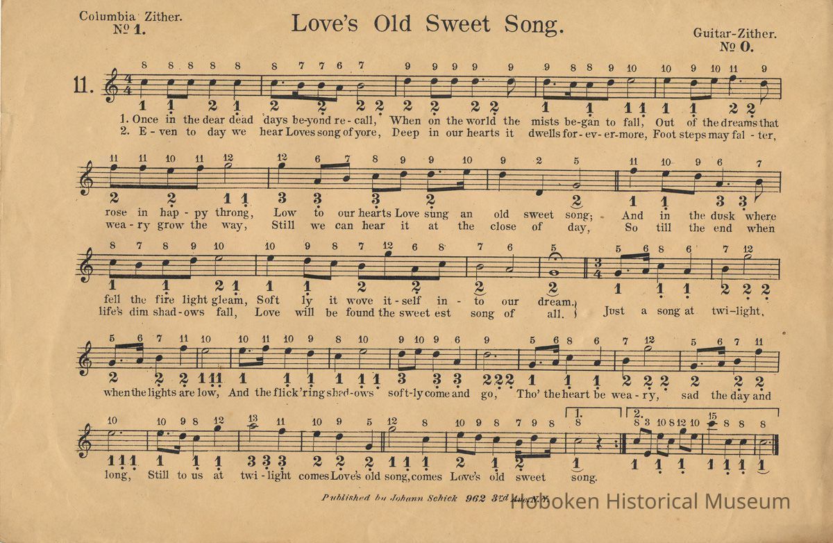 No. 11, typical sheet