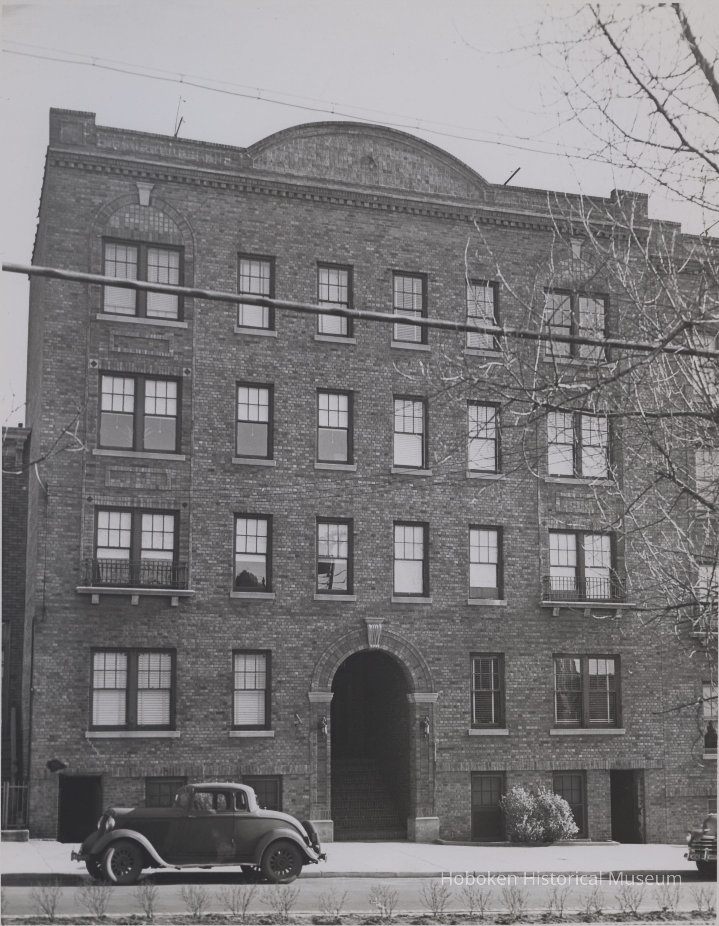 B&W photo of apartment building at 1204 Central Avenue, Union City. picture number 1