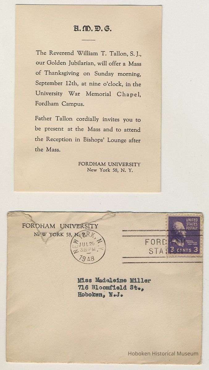 invitation and envelope
