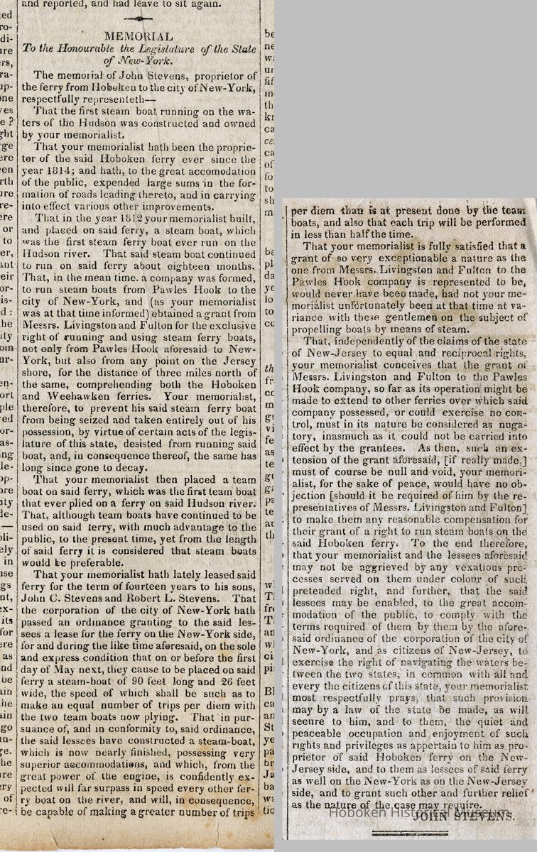 John Stevens letter page 2, columns 5 and 6; enhanced