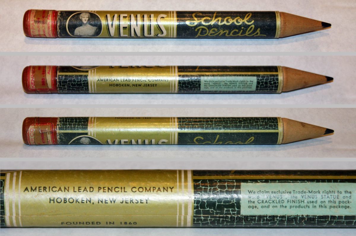pencil case: unopened, various side views and detail