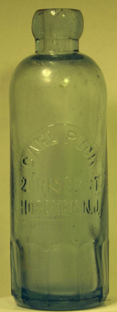 Bottle: Carl Puck, 20 River St., Hoboken, N.J., no date, ca. 1900-1920. picture number 1