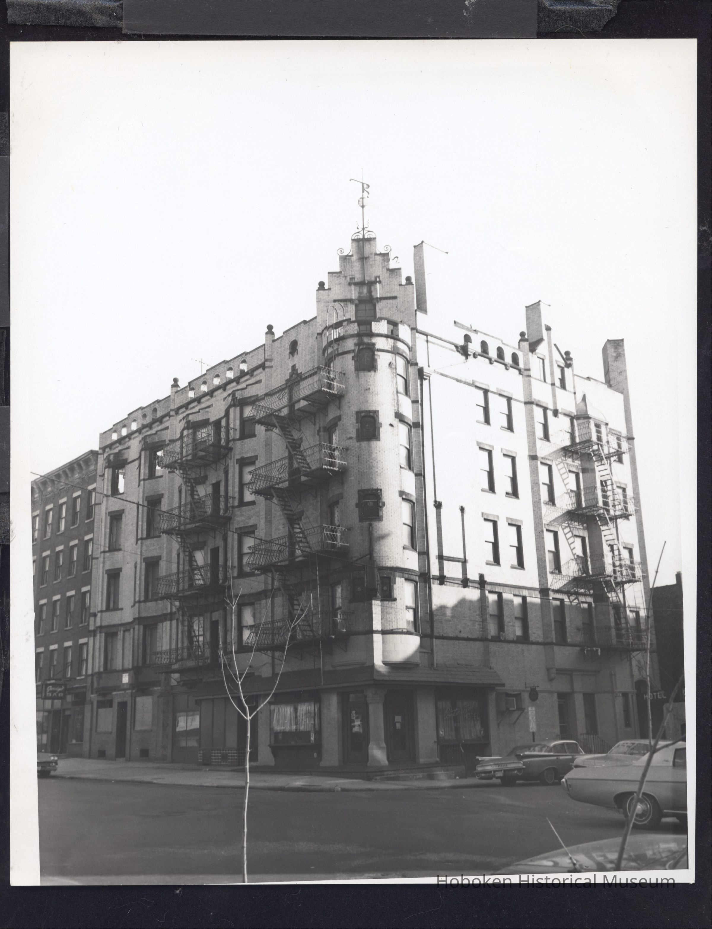 B&W photo of the Continental Hotel at 101 Hudson Street, Hoboken. picture number 1