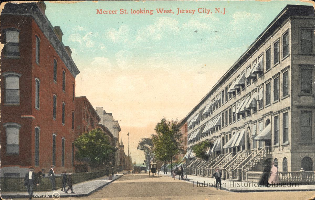 Postcard: Mercer St., Jersey City, NJ picture number 1