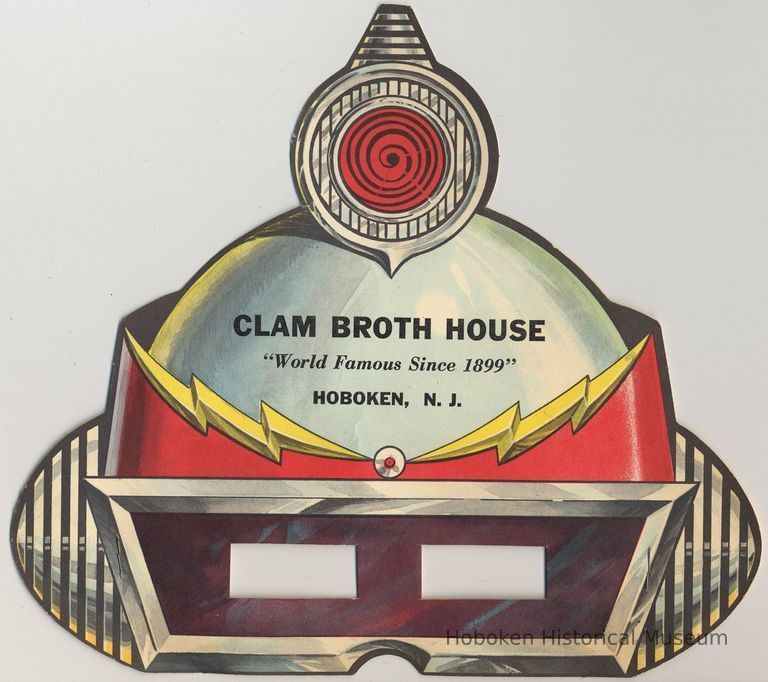 Child's play mask imprinted Clam Broth House 