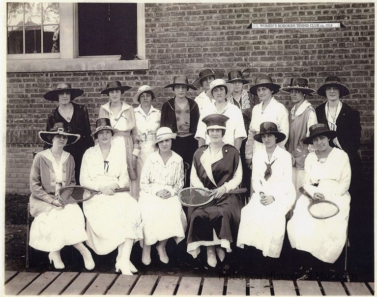 women members of the Hoboken Tennis Club, Hoboken, circa 1915