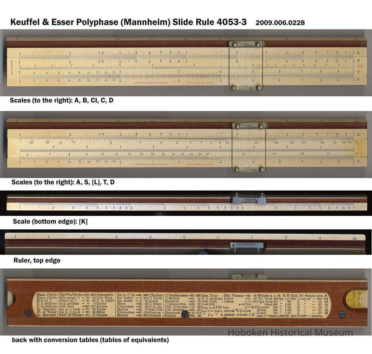 Polyphase (Mannheim) Slide Rule 4053-3