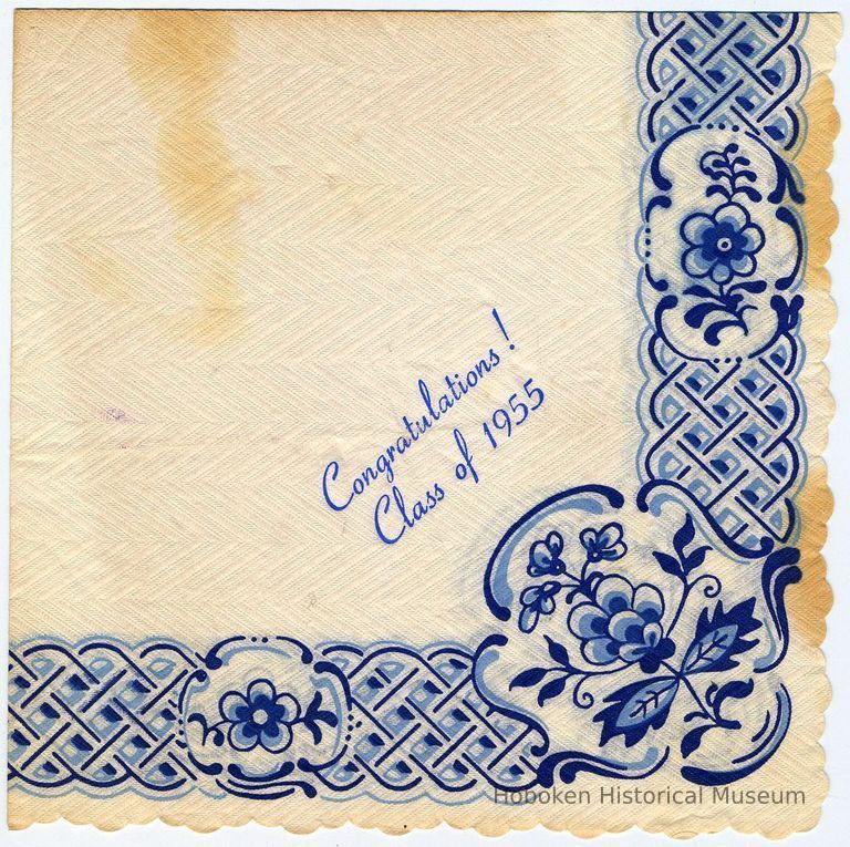 Digital image of paper napkin imprinted 