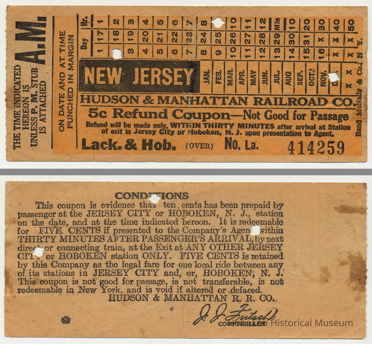 front and back
