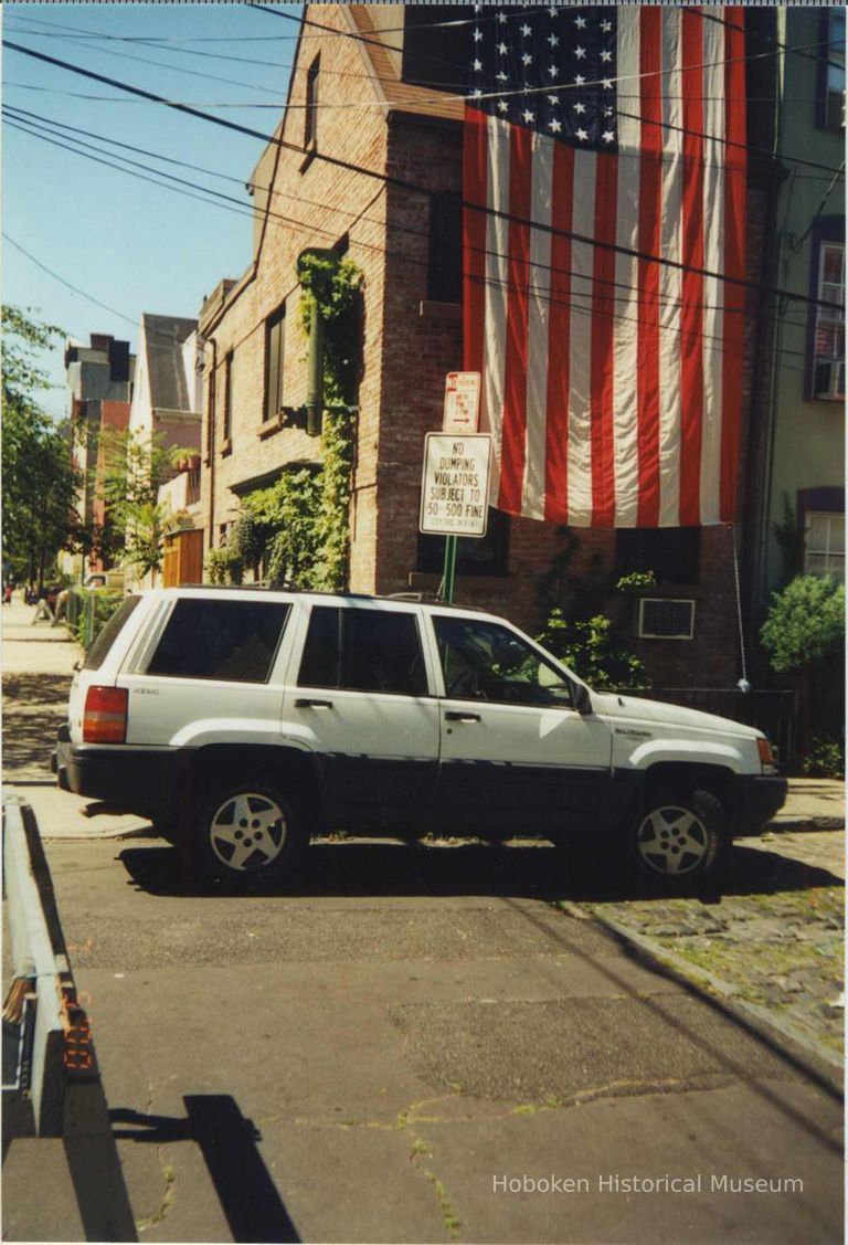 Color photo of the east side of 63 Willow Terrace, Hoboken, no date, ca. 1997-99. picture number 1