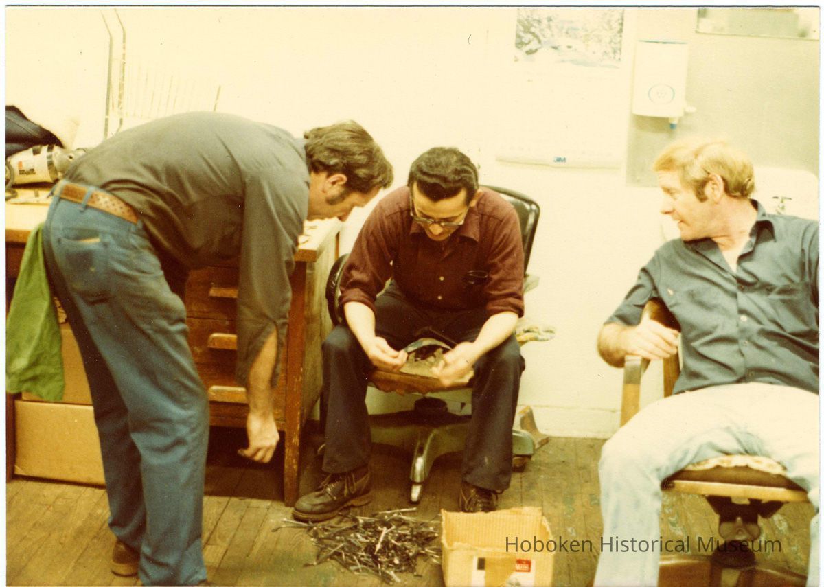 Digital scan of color photo of Bethlehem Steel Hoboken Shipyard, Hoboken, no date, circa 1970-1980. picture number 1