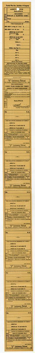full ticket, 31 inches long