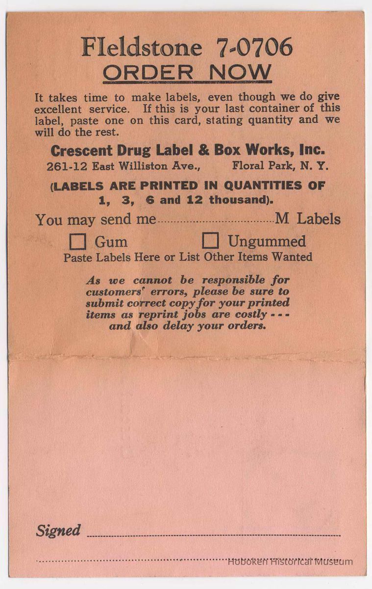 order form side