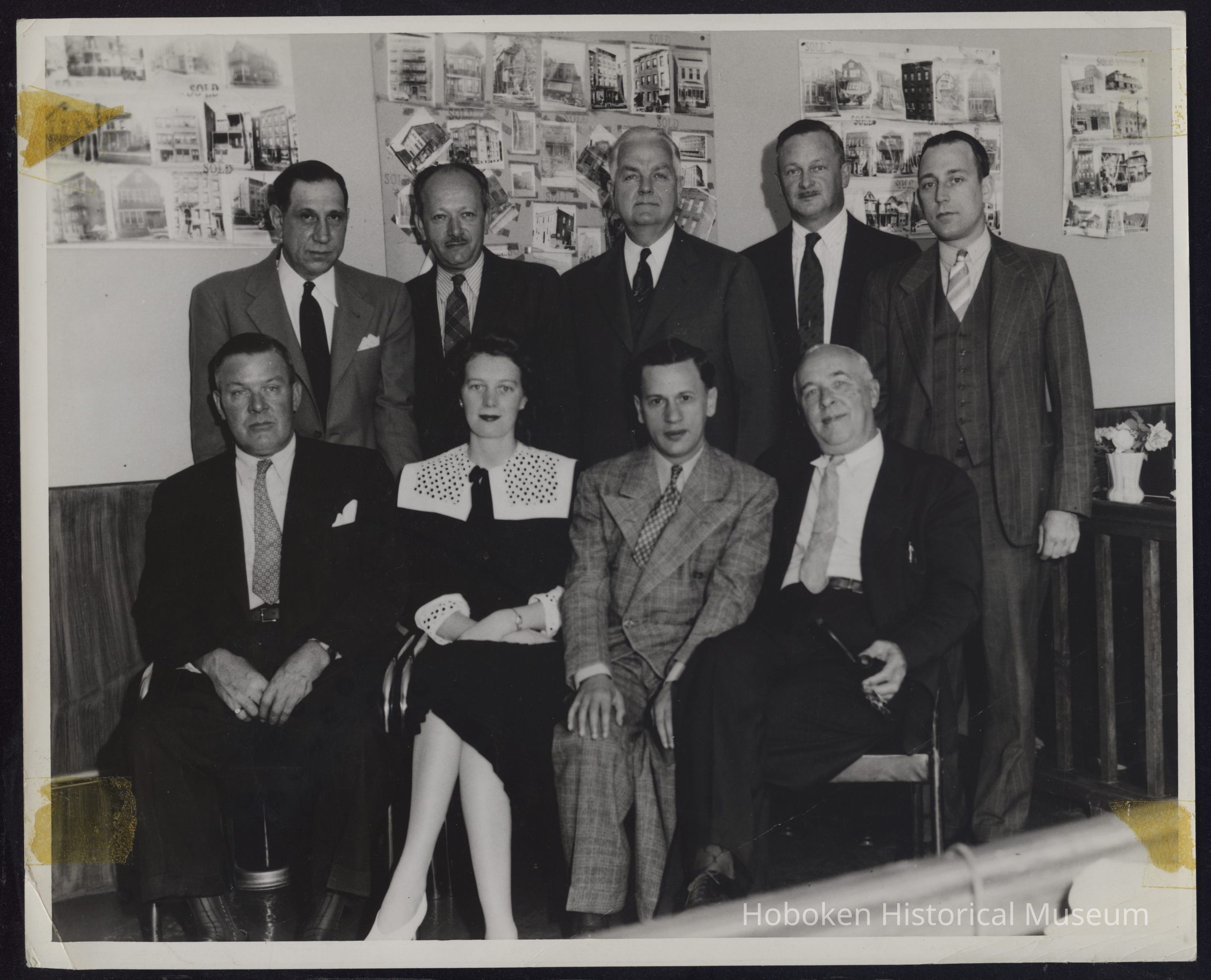 B&W photo of C.B. Snyder Realty Company employees. picture number 1