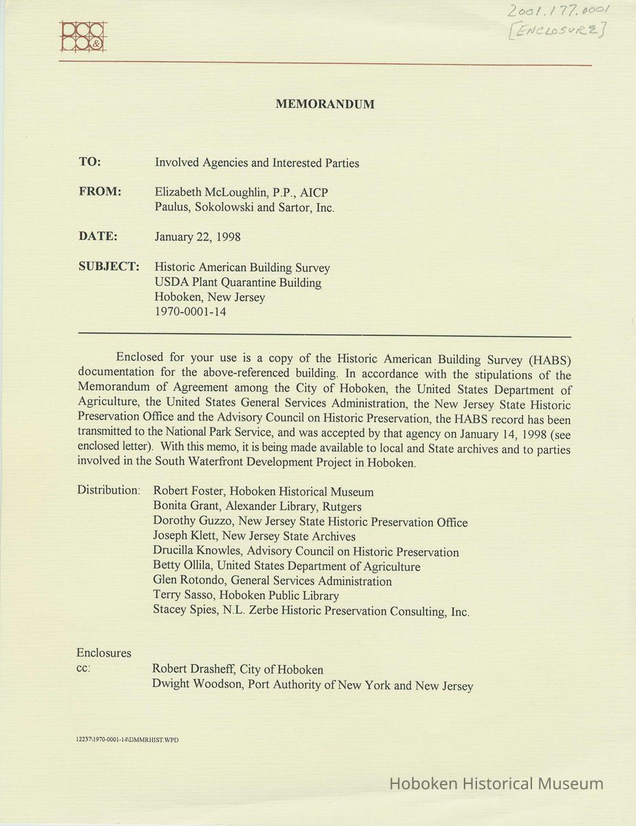enclosure: memorandum