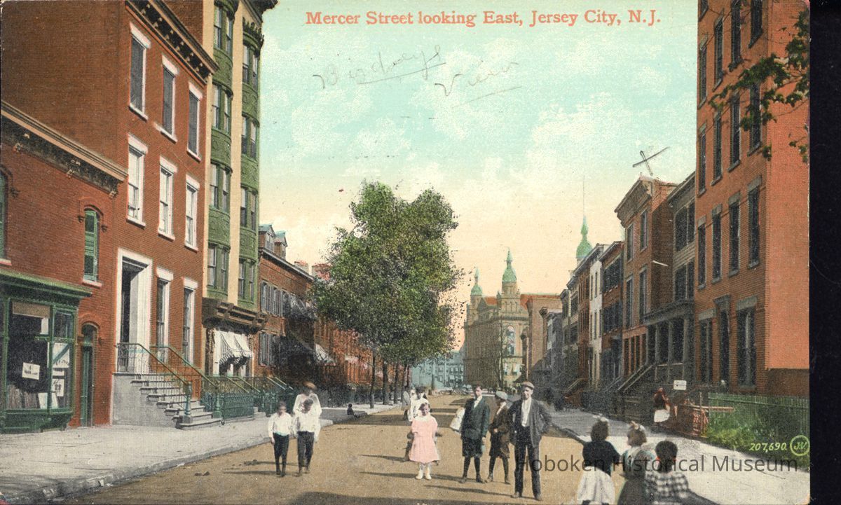Postcard: Mercer St., Jersey City, NJ picture number 1