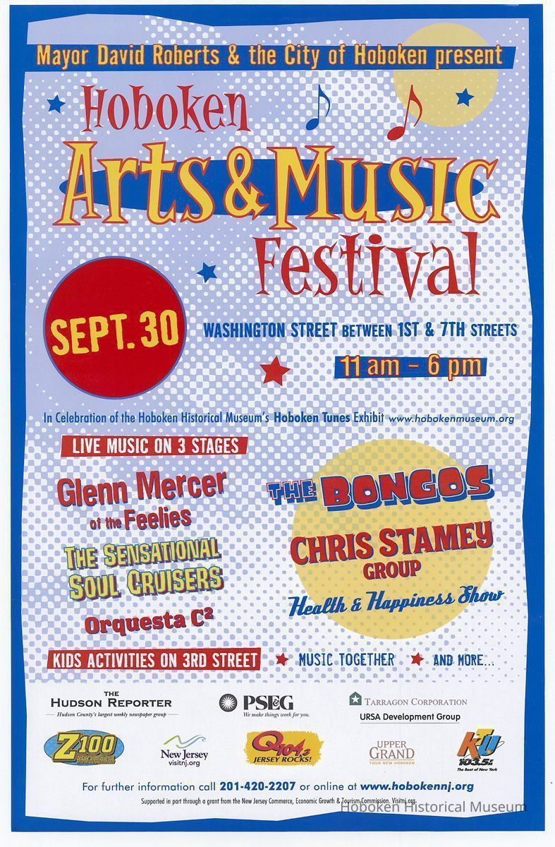 Poster: Hoboken Arts & Music Festival, Hoboken, September 30, 2007. picture number 1