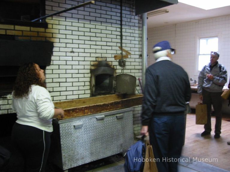 Digital copy of color photo of food tour members inside Marie's Bakery, 261 Second St., Hoboken, Oct. 18, 2003. picture number 1