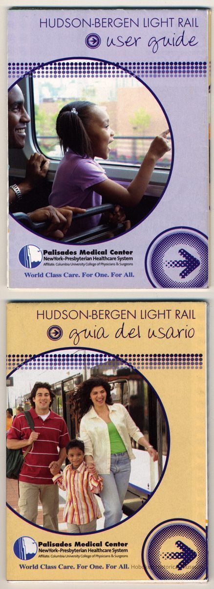 as folded closed; front & back showing bilingual text
