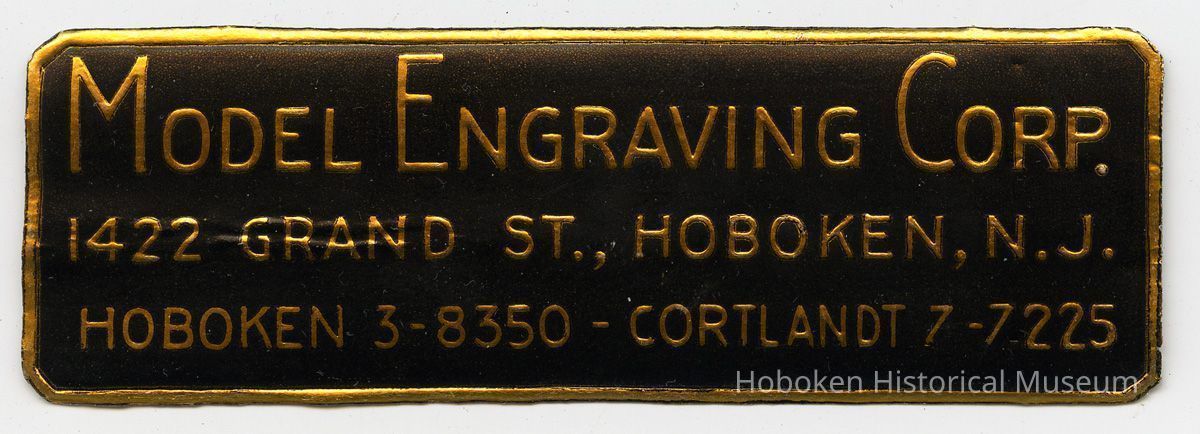 Modern Engraving Corp. label