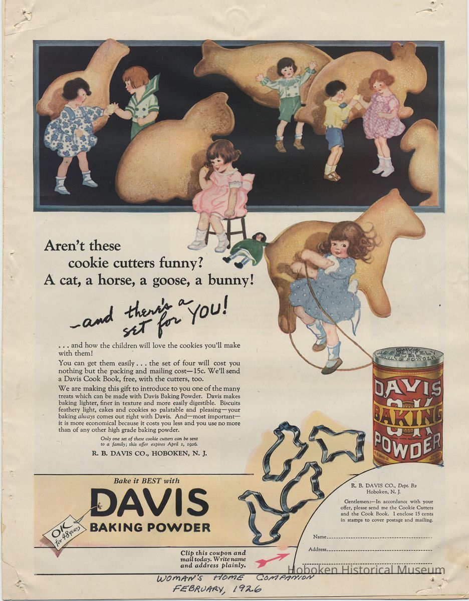Davis Baking Powder ad, Woman's Home Companion, Feb. 1926