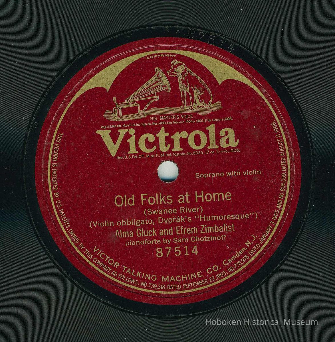 Record: Old Folks at Home [by Stephen Foster.] picture number 1