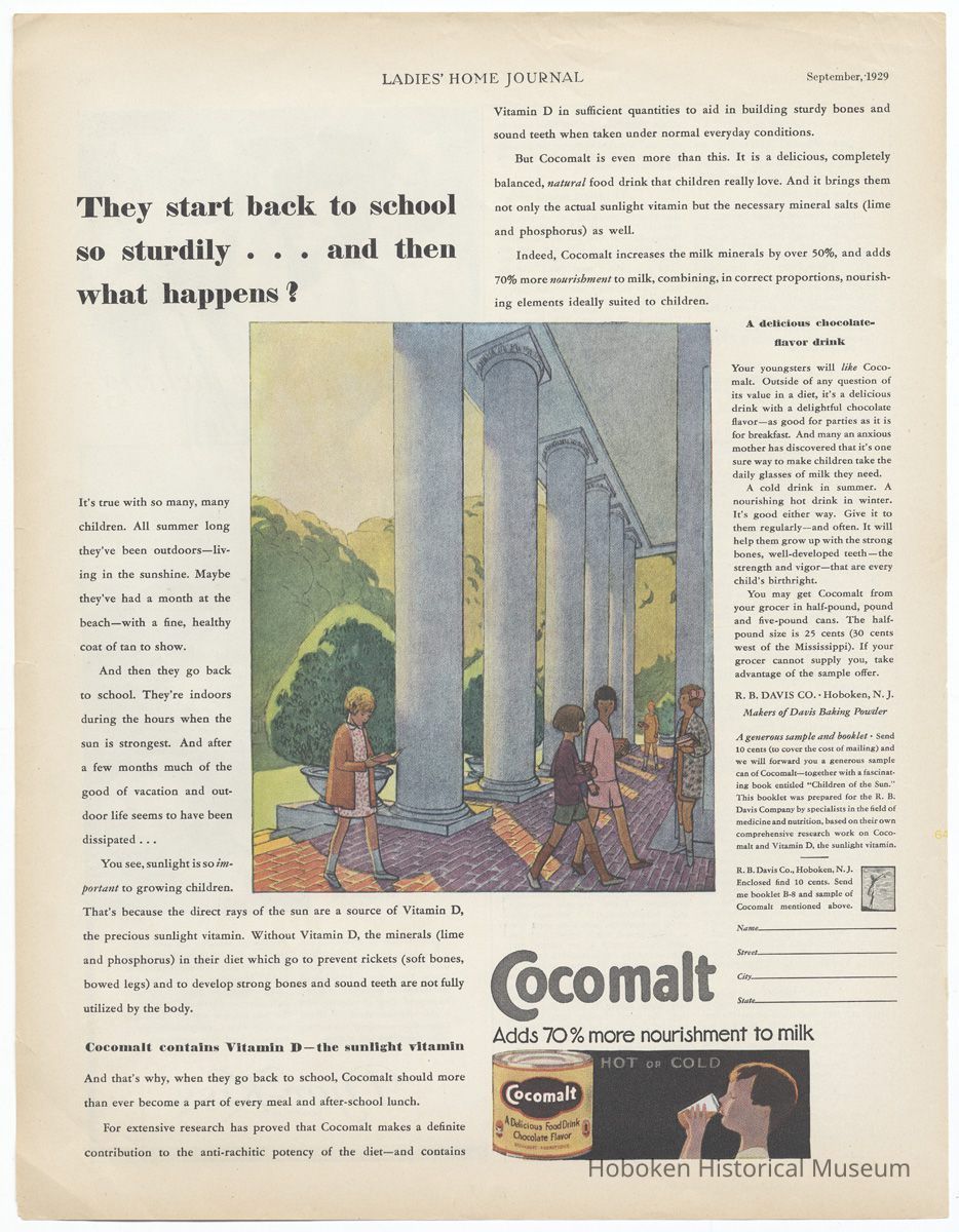Cocomalt, Ladies' Home Journal, Sept. 1929