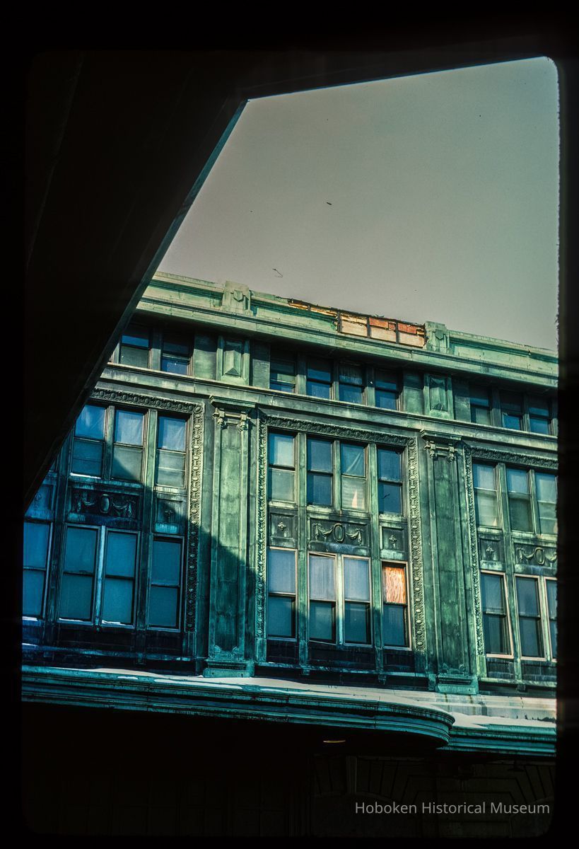 Color slide of detail view of Lackawanna Terminal façade picture number 1