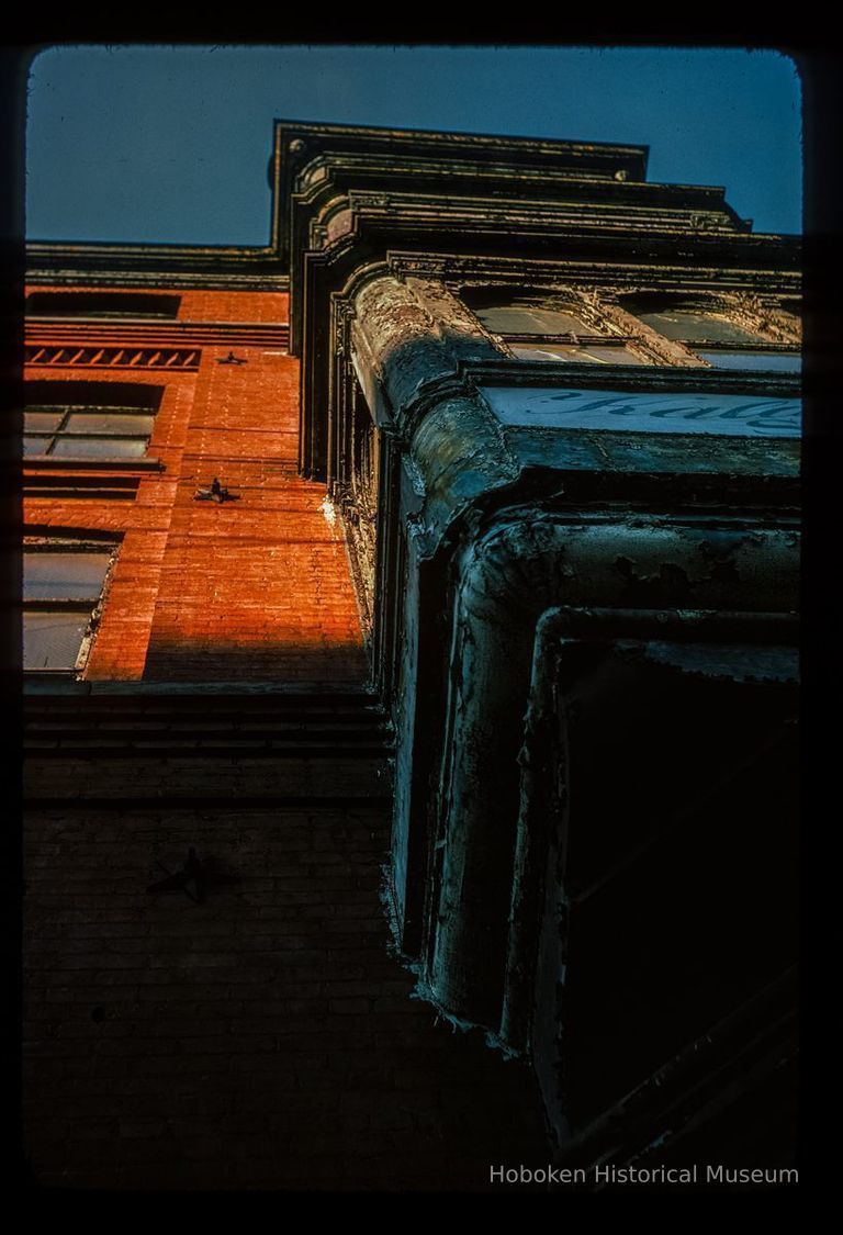 Color slide of detail view of the bay windows at 300 Grand on the NW corner with 3rd looking up picture number 1