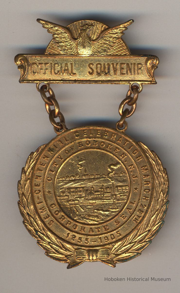 Commemorative medal: Official Souvenir. Semi-Centennial Celebration 1905