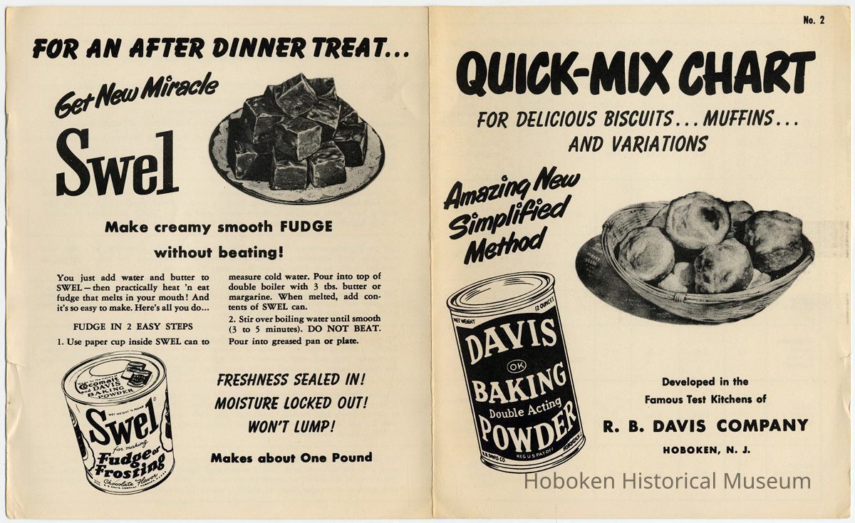 pamphlet No. 2 outside pages (Swel ad)