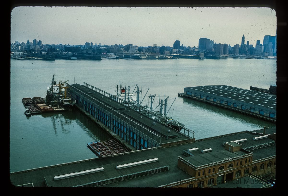 Color slide of aerial view from River & 3rd looking E picture number 1