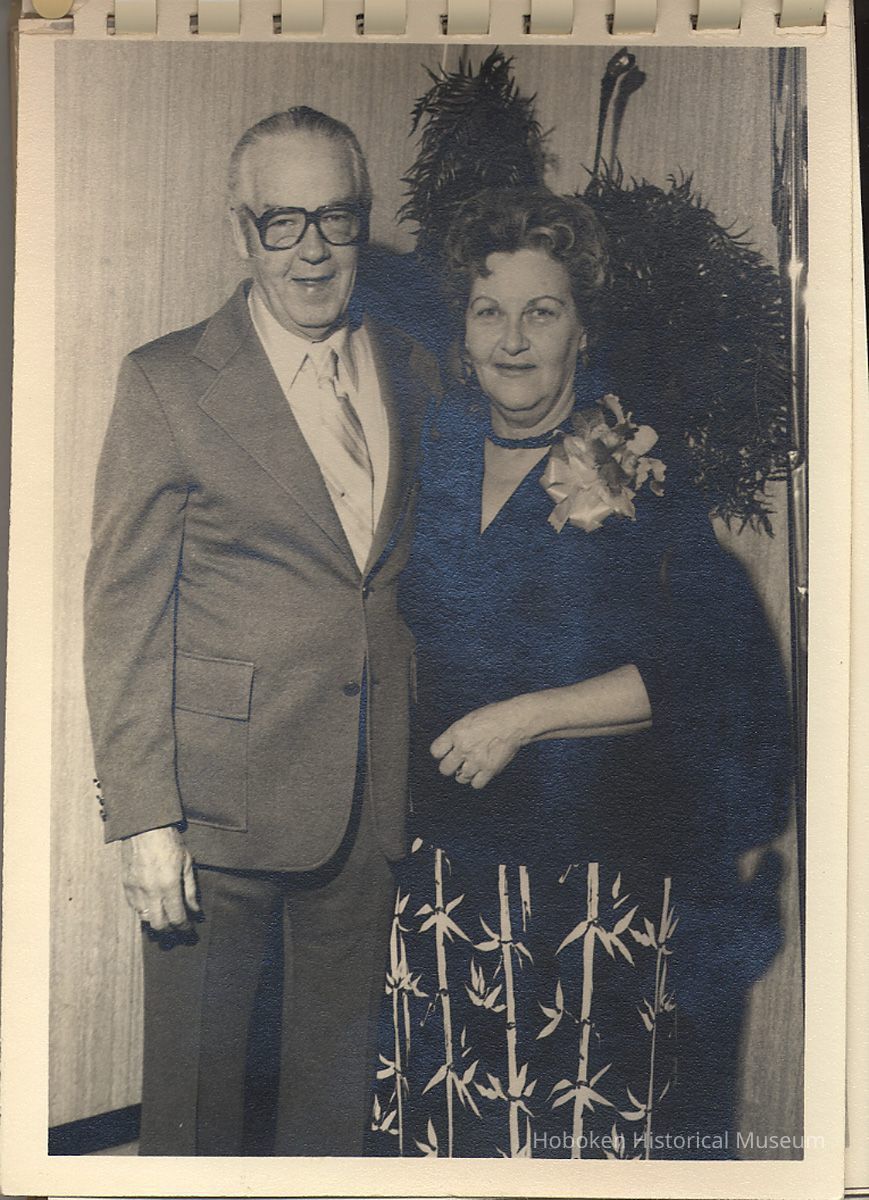 1 retiring Bethlehem Steel Shipyard employee being honored with his wife