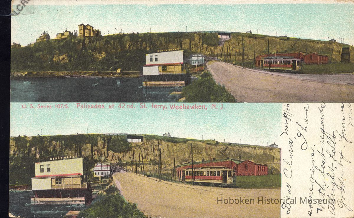 Postcard: Trolley, Weehawken, NJ picture number 1