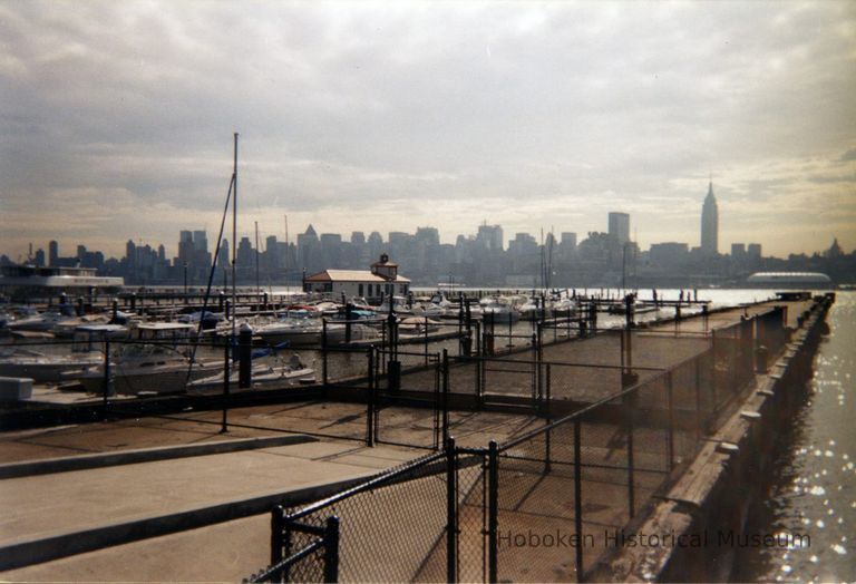 1: view east from finger pier south of marina