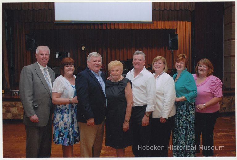 Color photo of Cunning family group posed in church, Hoboken, n.d., ca. 2000s. picture number 1