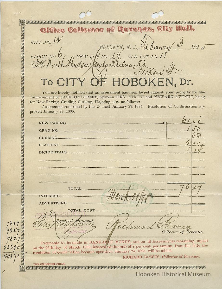 notice of assessment