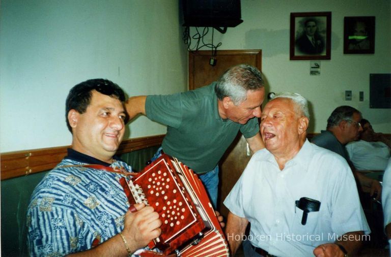 Color photo of the interior of the Monte San Giacomo Democratic Club, Inc. at 531 Adams St., during a Museum visit, Hoboken, July 9, 2000. picture number 1