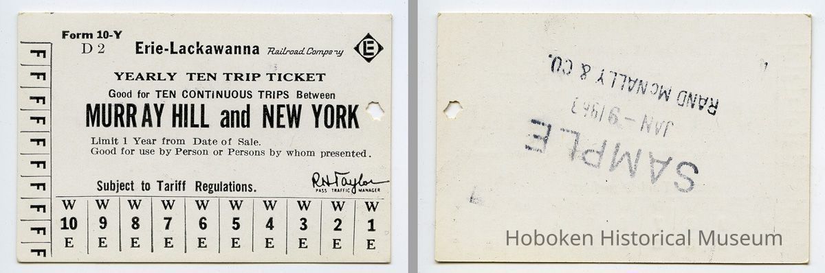 front and back January 9, 1963