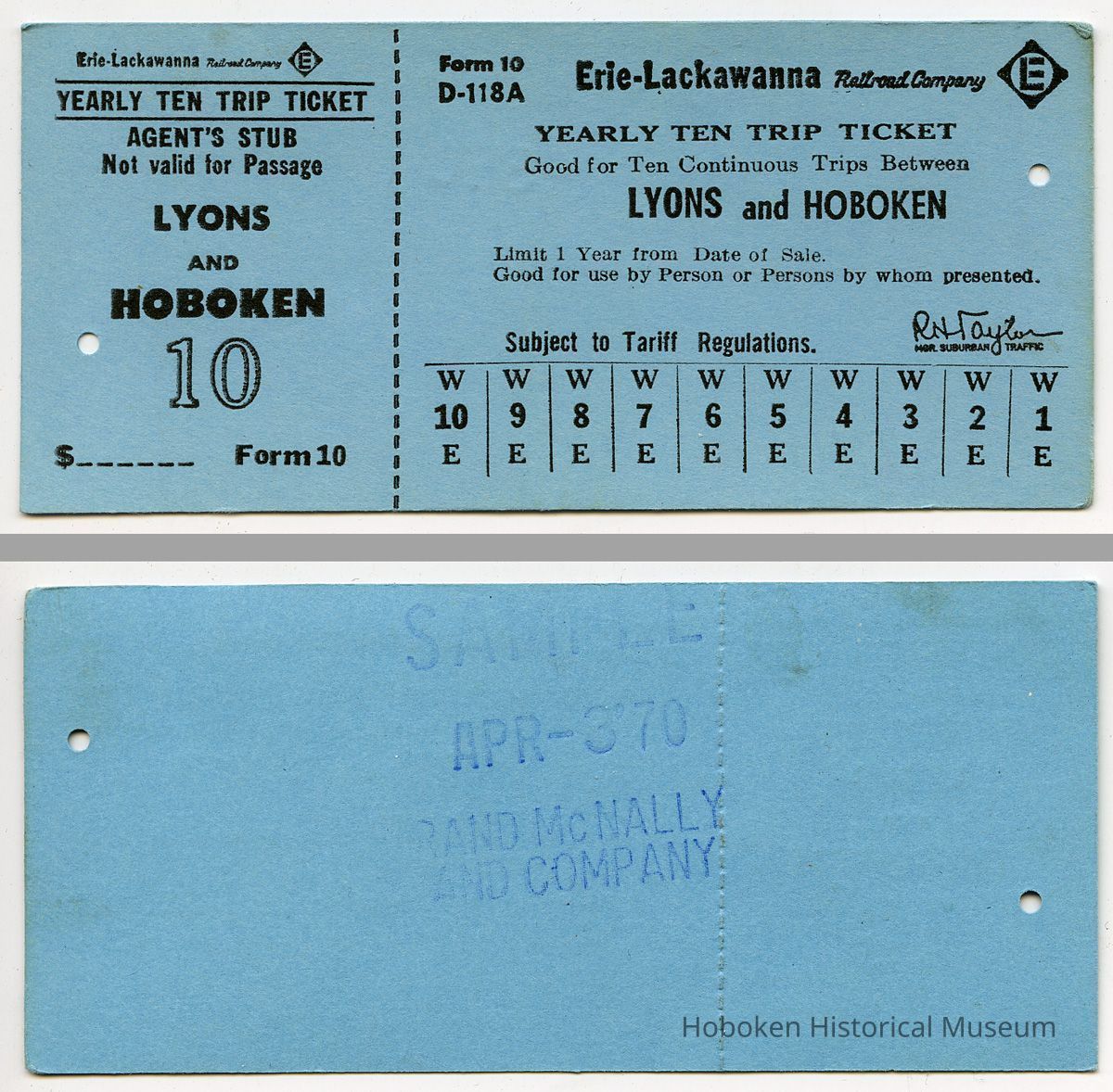 front and back, April 3, 1970