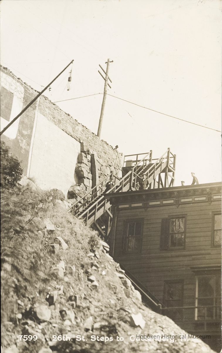 Postcard: 26th St. Steps, Guttenberg, NJ picture number 1