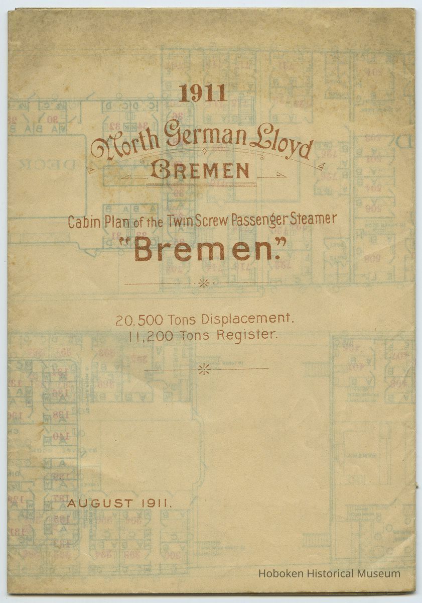 front panel with title as folded