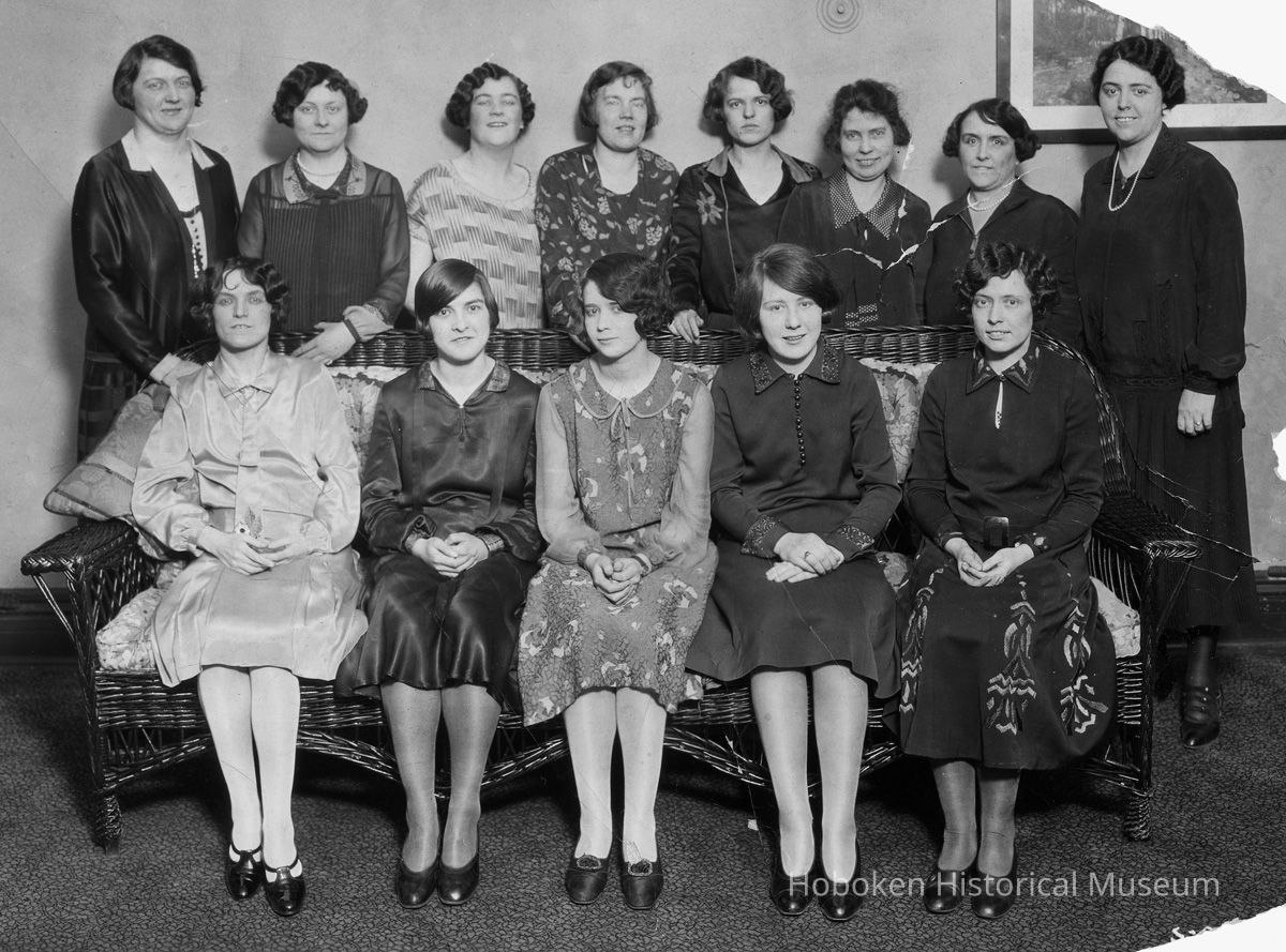telephone operators (cropped, enhanced); Resolution: desaturated