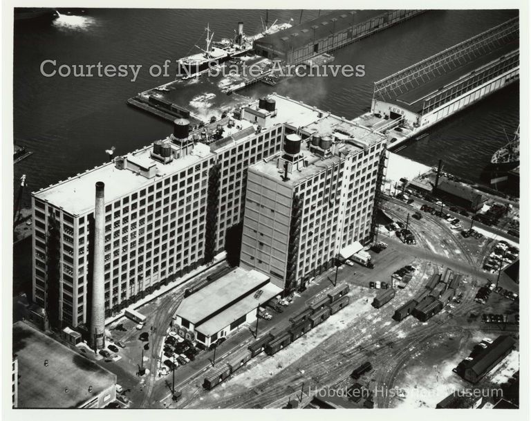 image Lipton Tea building aerial, July 20, 1951; Copyright: NJ State Archives