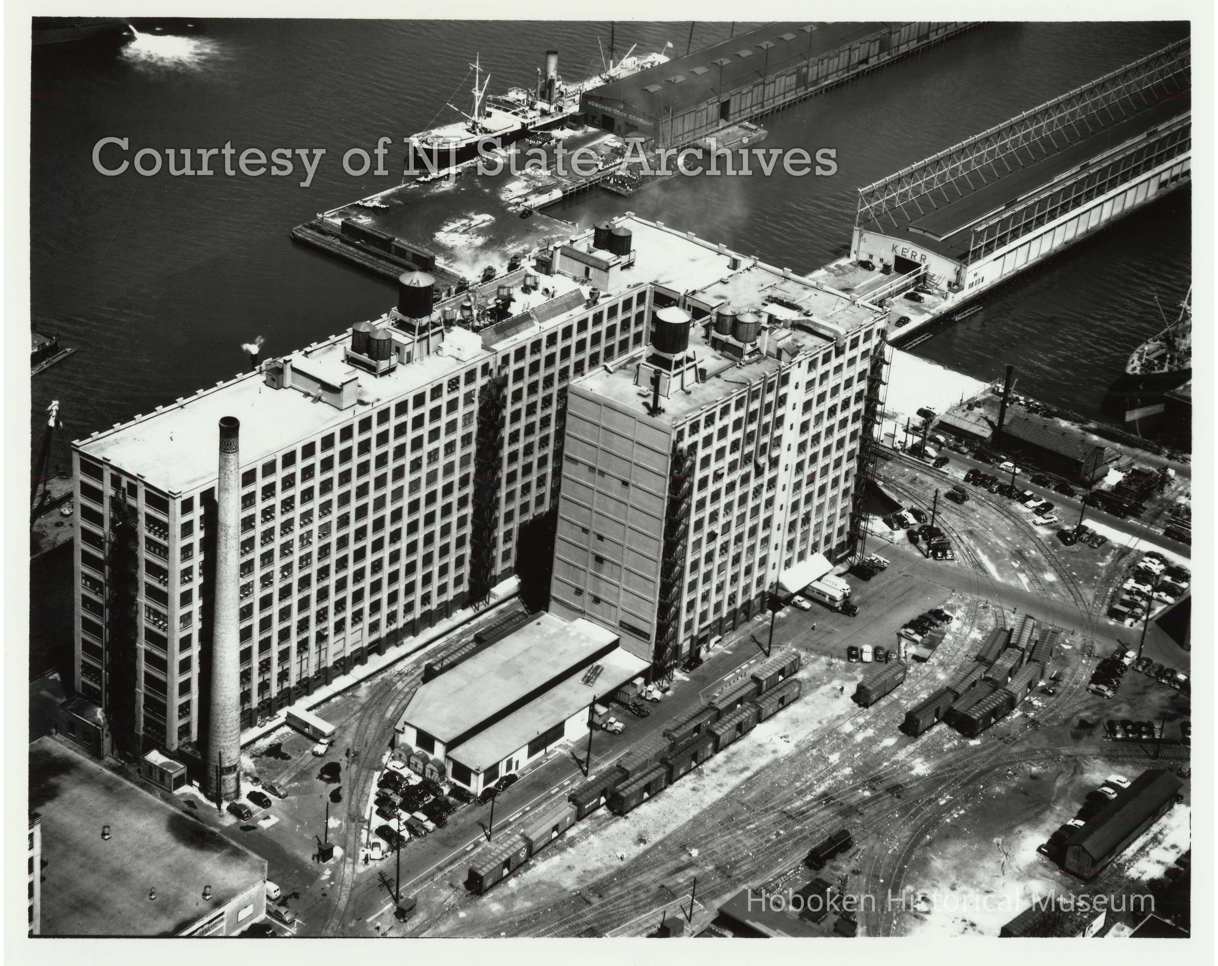 image Lipton Tea building aerial, July 20, 1951; Copyright: NJ State Archives