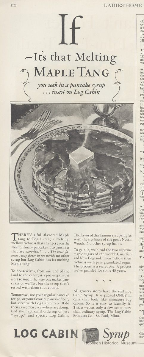 Log Cabin, Ladies' Home Journal, April 1928