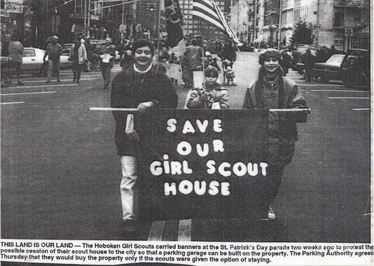 Hoboken Girl Scouts marching unit in 1997(?)