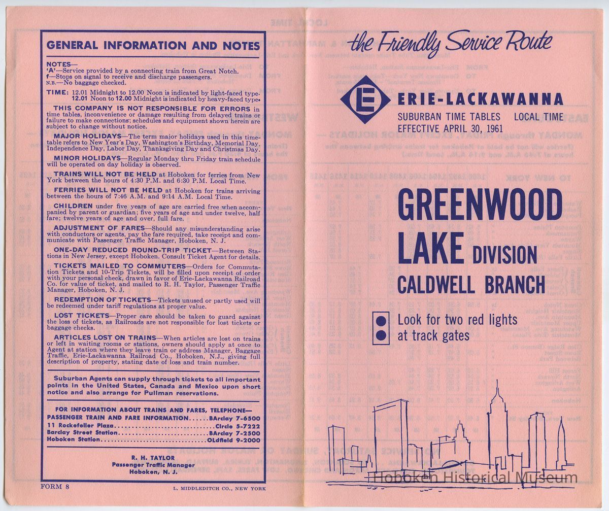 1: Effective April 30, 1961, side 2, outside