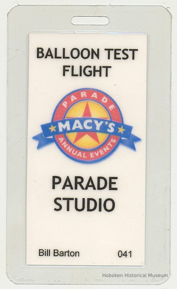 Macy's Parade Studio; Balloon Test Flight; Bill Barton