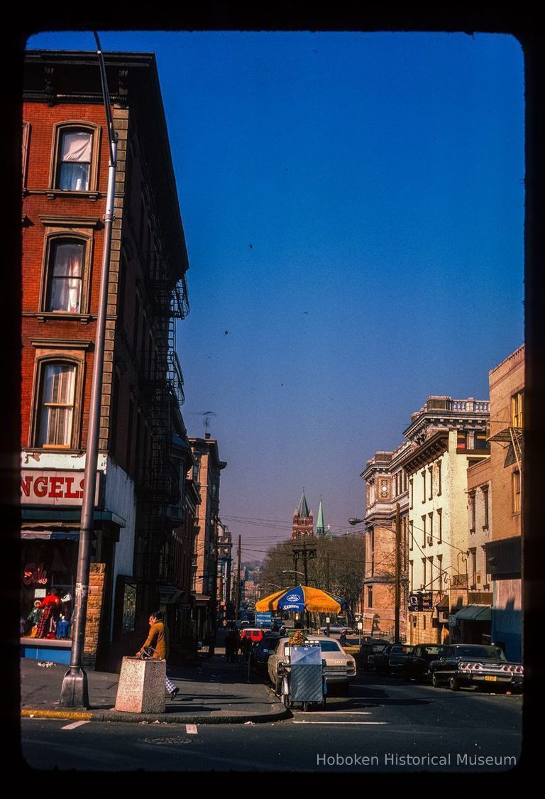 Color slide of eye-level view from the SE corner of Washington & 4th looking W picture number 1